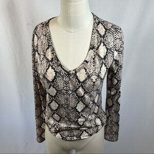 Olivia Rae Snake Print Top